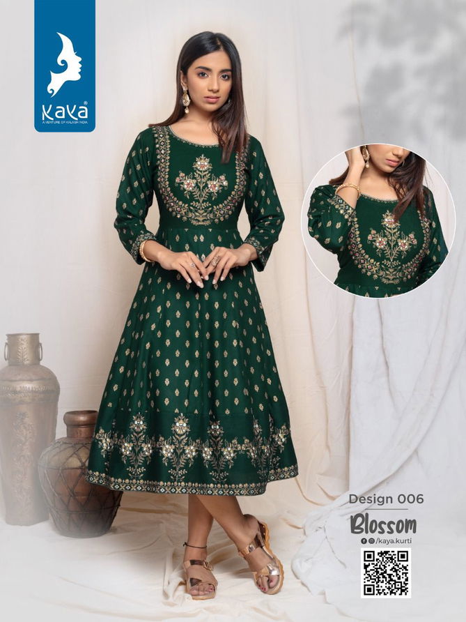 Kaya Blossom New Designer Ethnic Wear Anarkali Kurti Collection